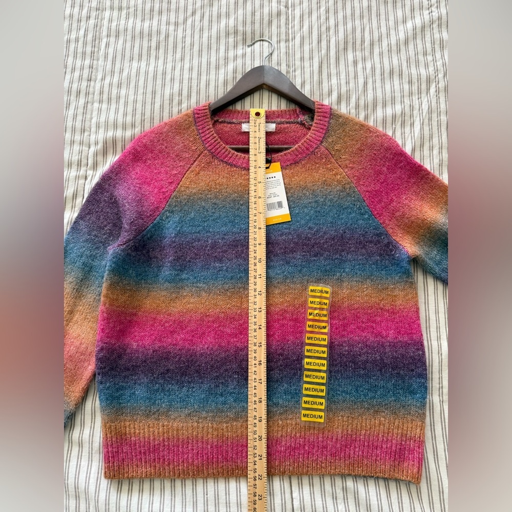 BB Dakota Multicolor Ombre Striped Crewneck Sweater - Picture 6 of 8